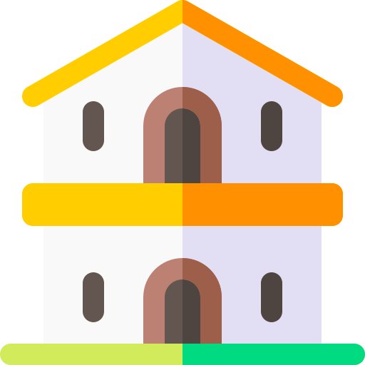 Дом престарелых Basic Rounded Flat иконка