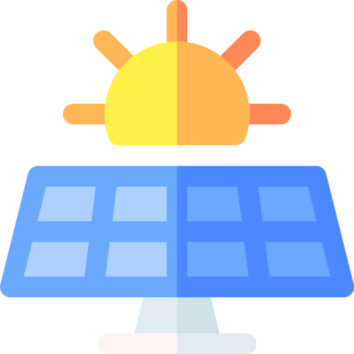 ソーラーパネル Basic Rounded Flat icon