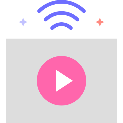 Live streaming SBTS2018 Flat icon