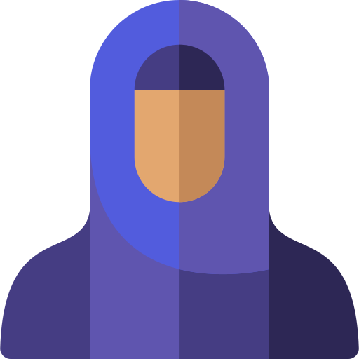 Hijab Basic Rounded Flat icon