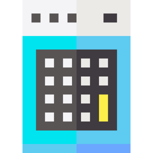 rekenmachine Basic Straight Flat icoon