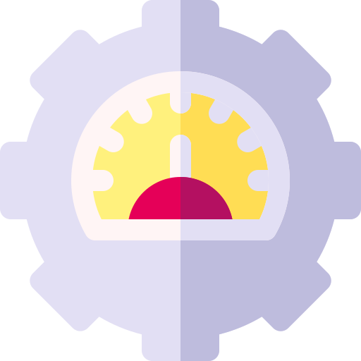 スピードメーター Basic Rounded Flat icon