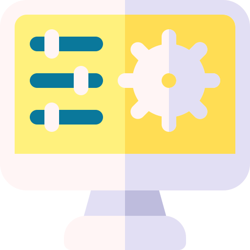 구성 Basic Rounded Flat icon