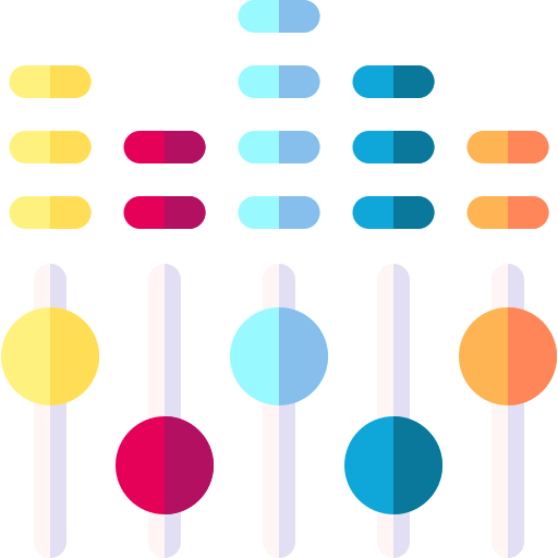 réglages Basic Rounded Flat Icône