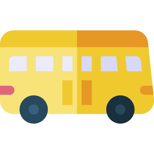 autobús Basic Rounded Flat icono