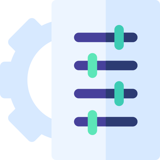 die einstellungen Basic Rounded Flat icon