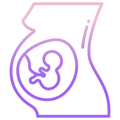 zwangerschap Icongeek26 Outline Gradient icoon