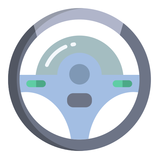 Steering wheel Icongeek26 Flat icon