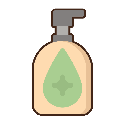 Hand sanitizer Flaticons Lineal Color icon