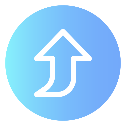 Up arrow Generic Flat Gradient icon