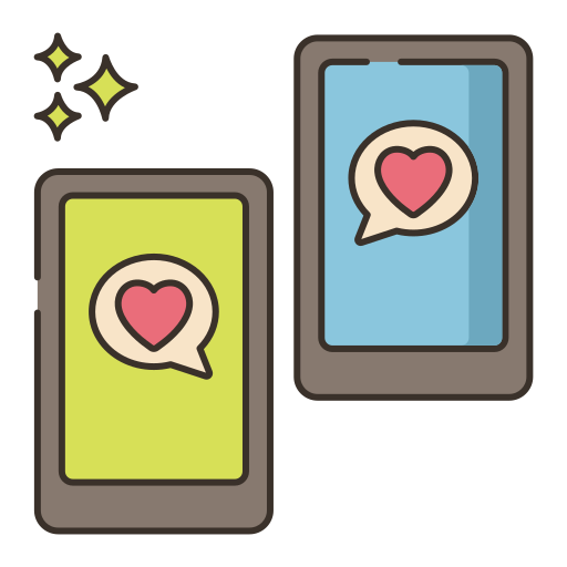 online-dating Flaticons Lineal Color icon