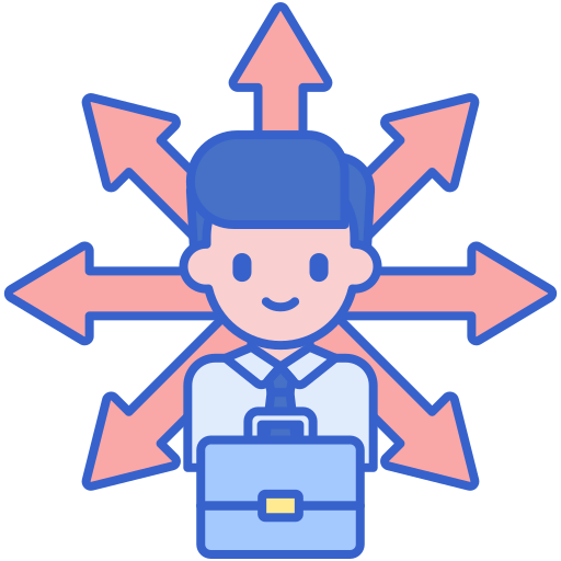 Career path Flaticons Lineal Color icon