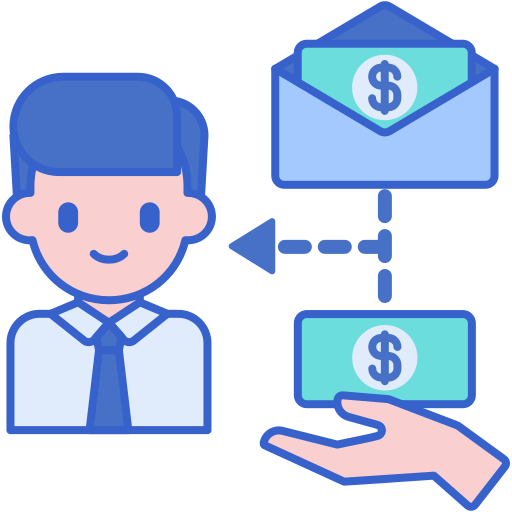 Salary Flaticons Lineal Color icon