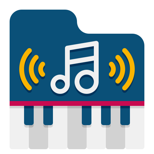 live muziek Flaticons Flat icoon