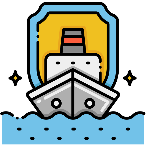 Cruise ship Flaticons Lineal Color icon