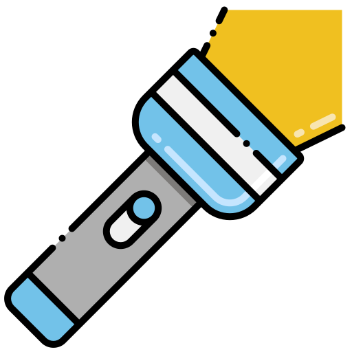 Flashlights Flaticons Lineal Color icon