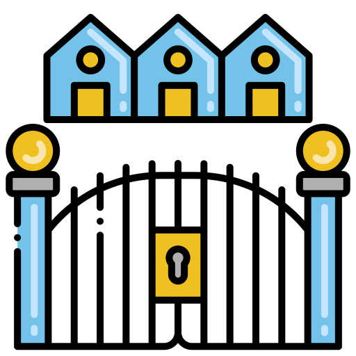 Gate Flaticons Lineal Color icon