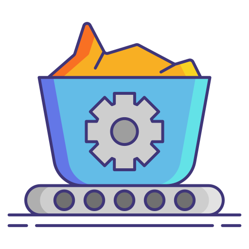 Mining Flaticons Lineal Color icon