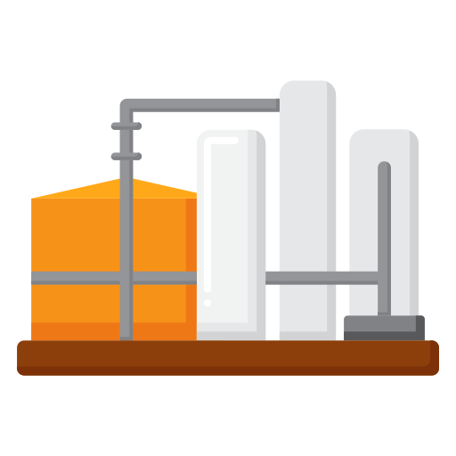 Oil refinery Flaticons Flat icon