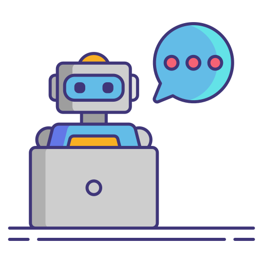 chatbot Flaticons Lineal Color icon