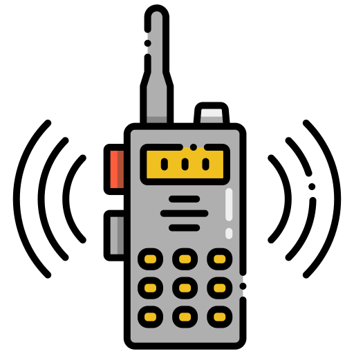 Walkie talkie Flaticons Lineal Color icon