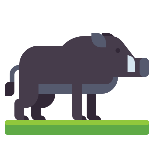Wild boar Flaticons Flat icon