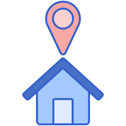 Home address Flaticons Lineal Color icon