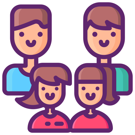 Parents Flaticons Lineal Color icon