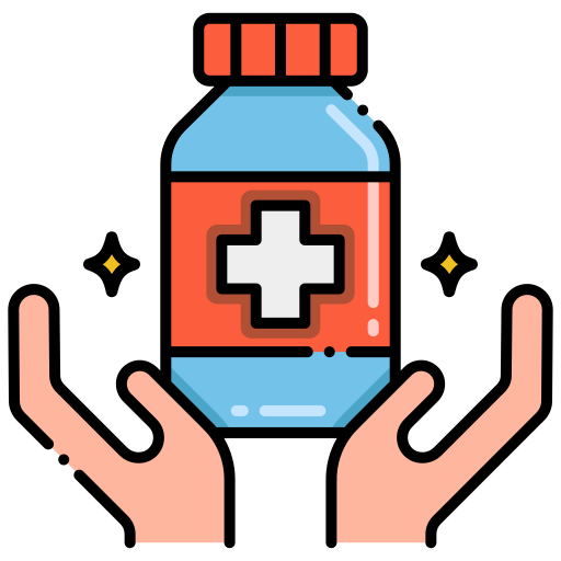 medicamento Flaticons Lineal Color icono