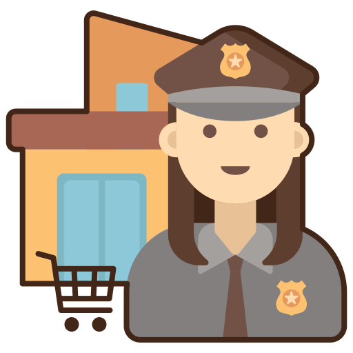 polizist Flaticons Lineal Color icon