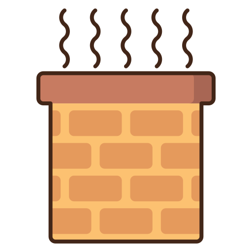 Chimney Flaticons Lineal Color icon