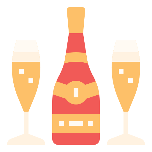 champagner Linector Flat icon