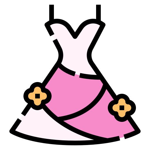 花嫁のドレス Linector Lineal Color icon