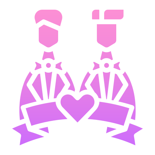 pareja de boda Generic Flat Gradient icono