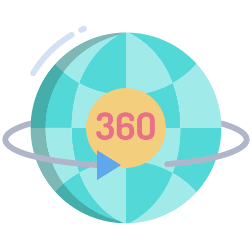 360 graden Icongeek26 Flat icoon