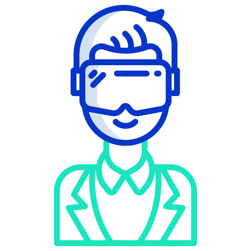 vr 안경 Icongeek26 Outline Colour icon