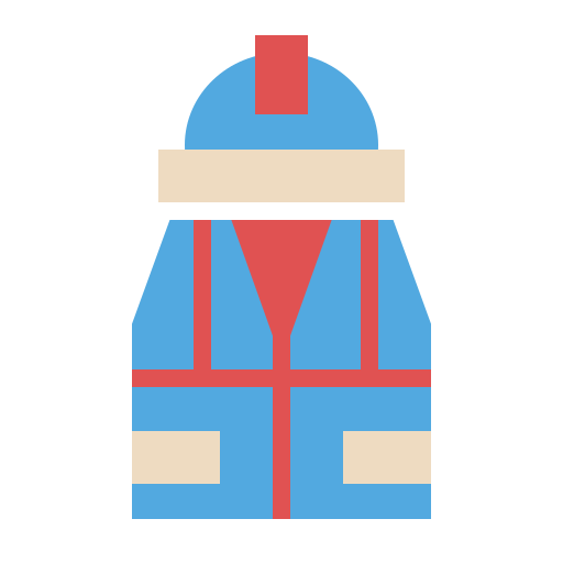 chaleco protector Generic Flat icono
