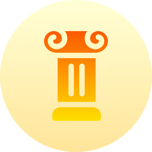 Column Basic Gradient Circular icon