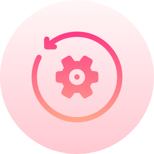 リロード Basic Gradient Circular icon