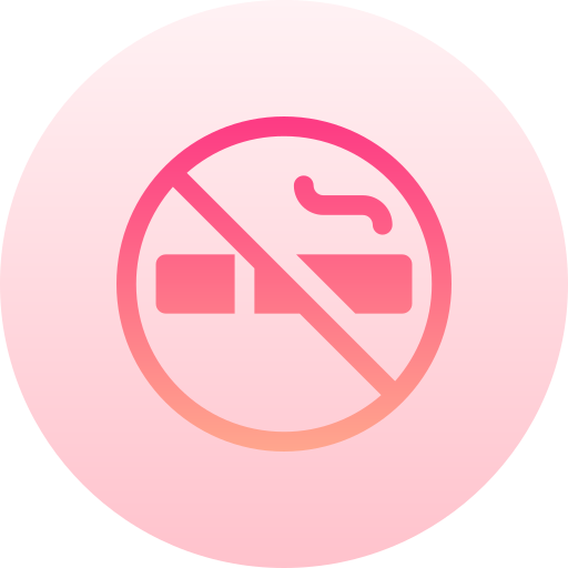 금연 Basic Gradient Circular icon