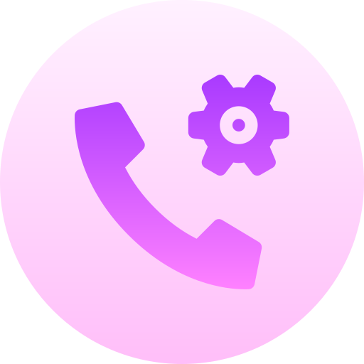 Call Basic Gradient Circular icon