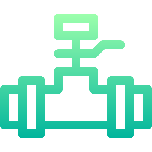 Oil valve Basic Gradient Lineal color icon