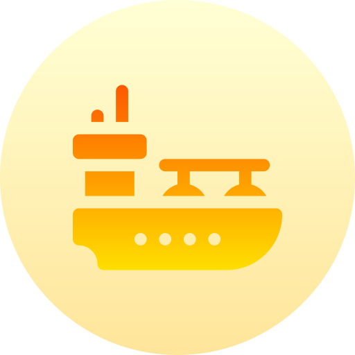 Ship Basic Gradient Circular icon