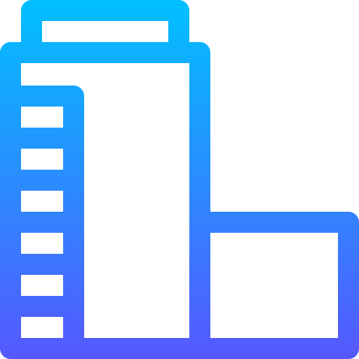 Storage tank Basic Gradient Lineal color icon
