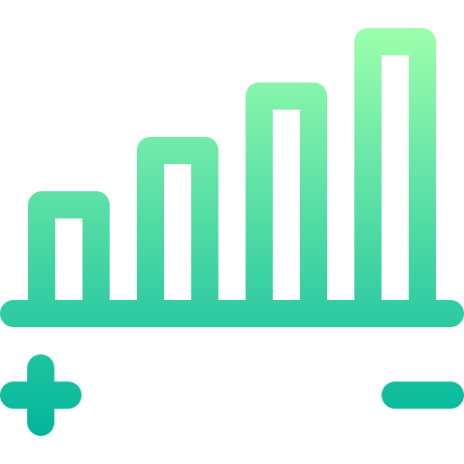 volumen Basic Gradient Lineal color icon