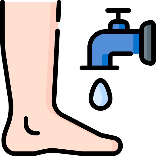 Wash feet Special Lineal color icon