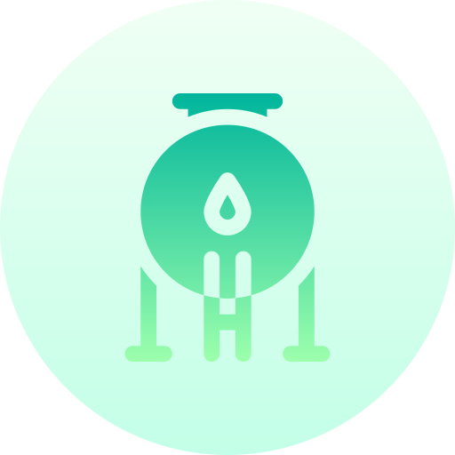 gasbehälter Basic Gradient Circular icon