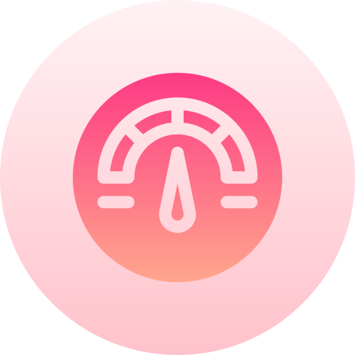 계량기 Basic Gradient Circular icon