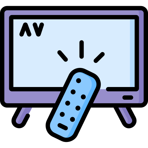 pantalla de televisión Special Lineal color icono