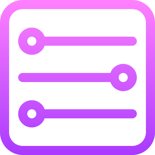 instellingen Basic Gradient Lineal color icoon